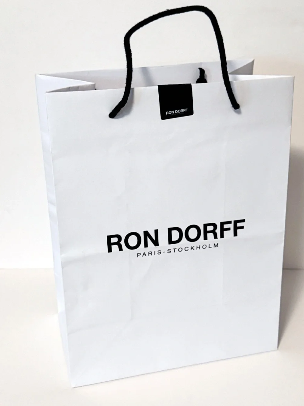 Ron Dorff Paris Shopping Gift Bag 13” x 10” x 6” Empty Designer Packaging